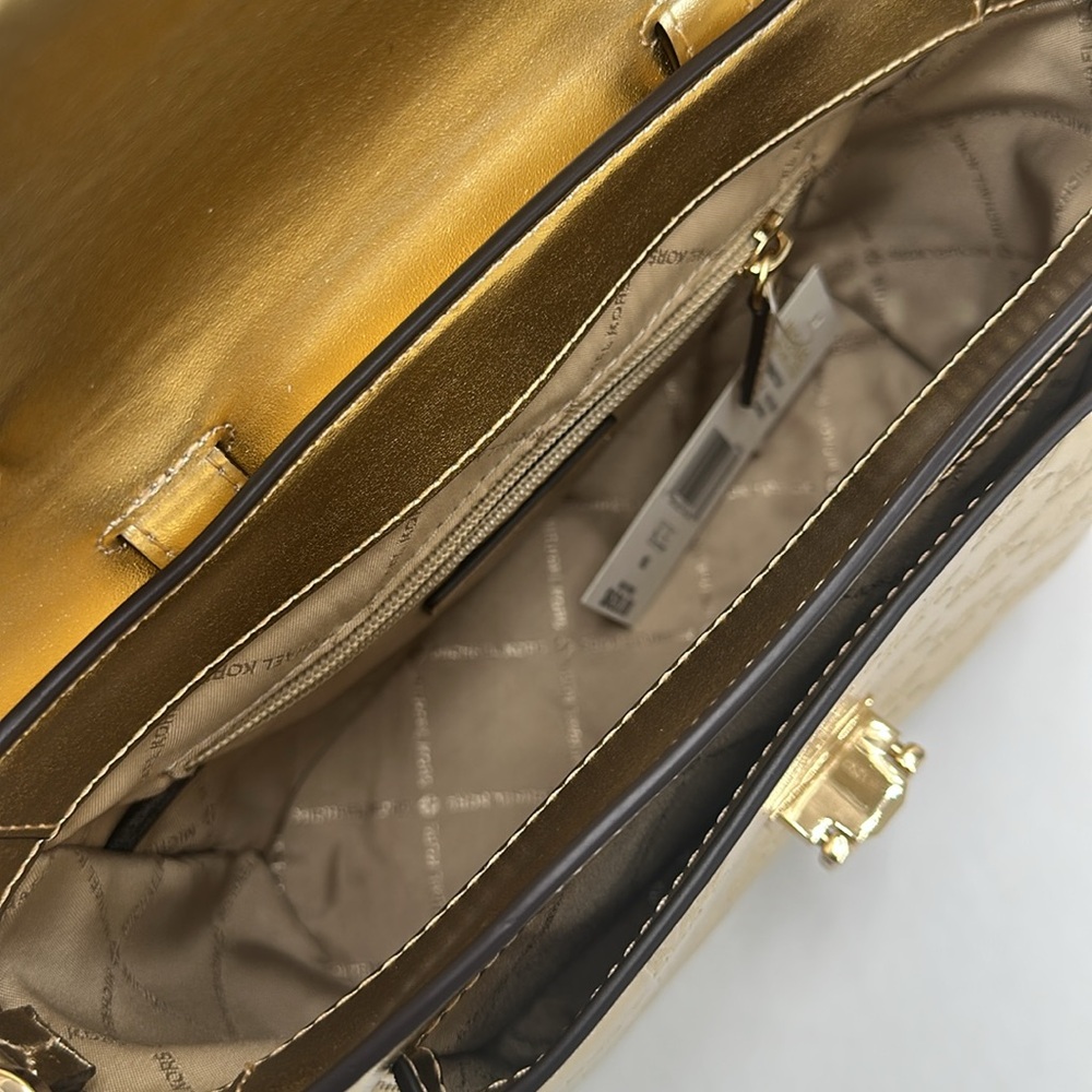 Michael Kors Manhattan Medium
Satchel Shoulder Crossbody bag MK
Pale Gold - Picture 8 of 14